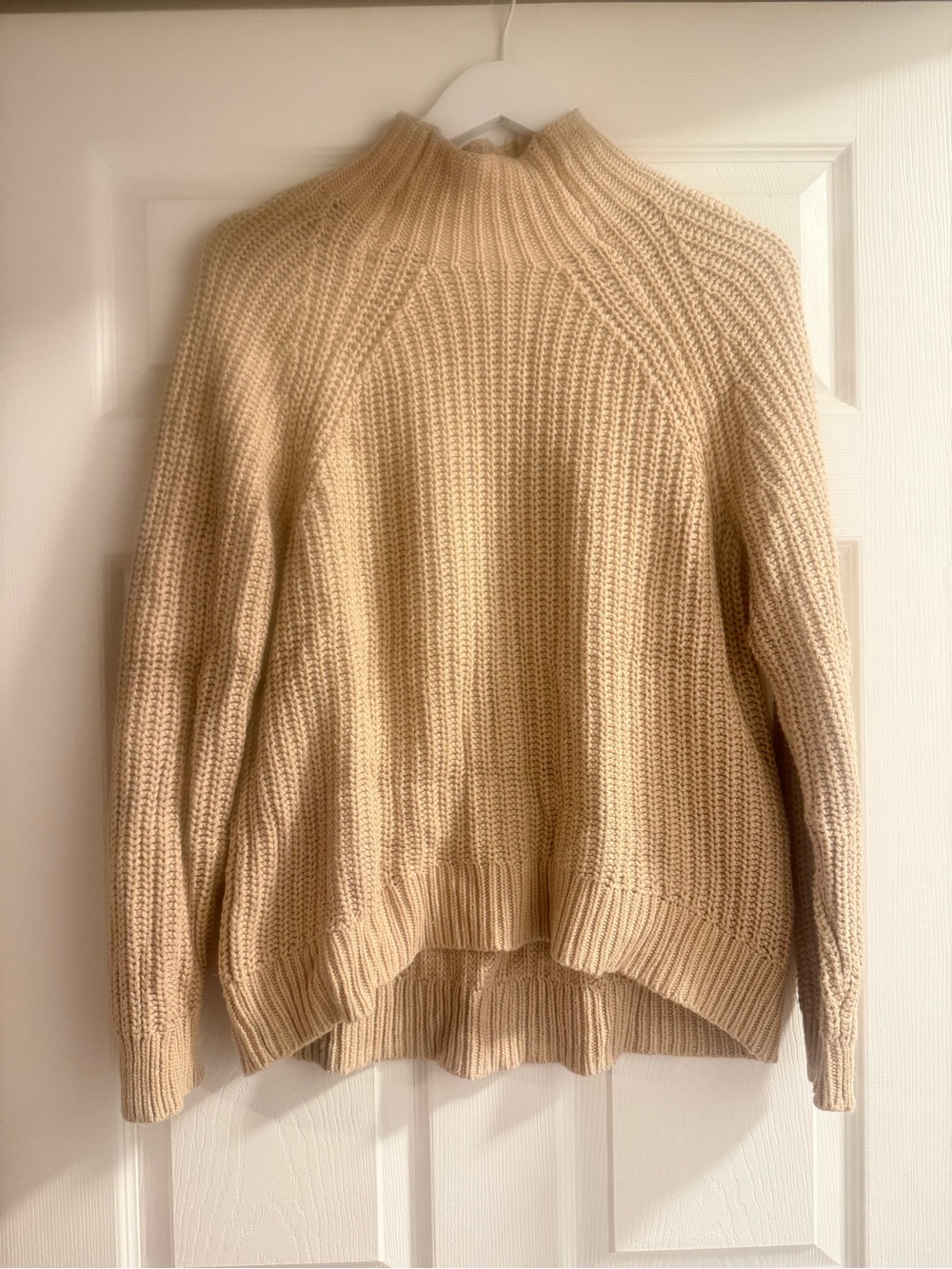GAP 100% Cotton Beige Rollneck Sweater
